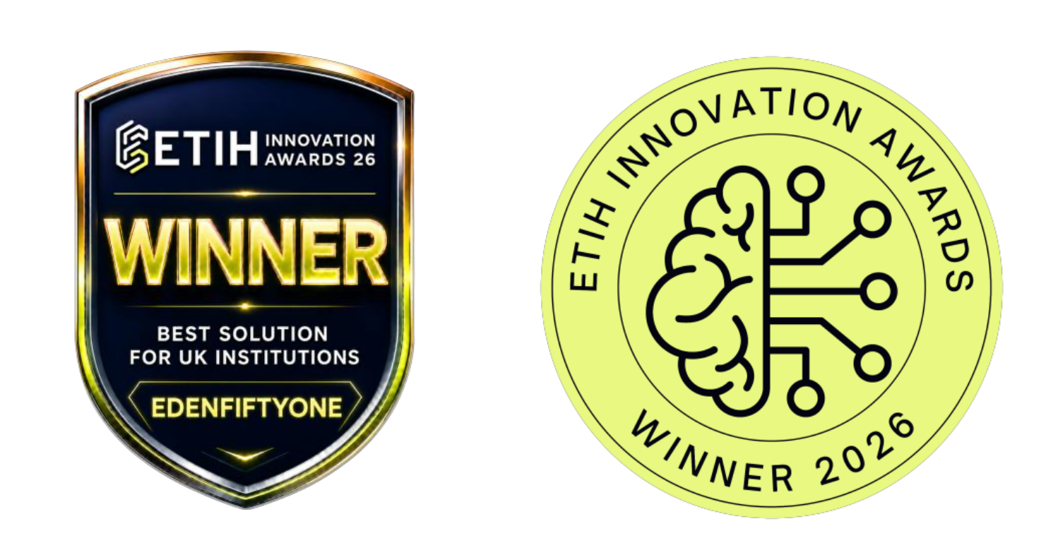 ETIH Innovation Awards 2026 Winner — Best Solution for UK Institutions, awarded to EdenFiftyOne